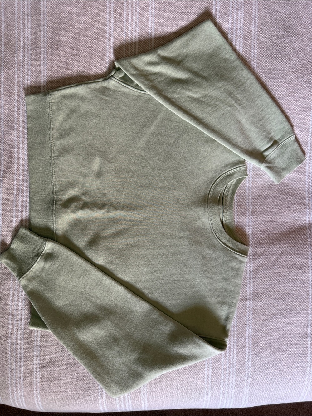 Girlfriend Collective Pistachio Cropped Sweatshirt and Pants - SET